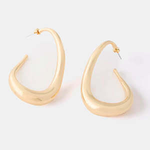 Mint Velvet Gold Tone Irregular Earrings